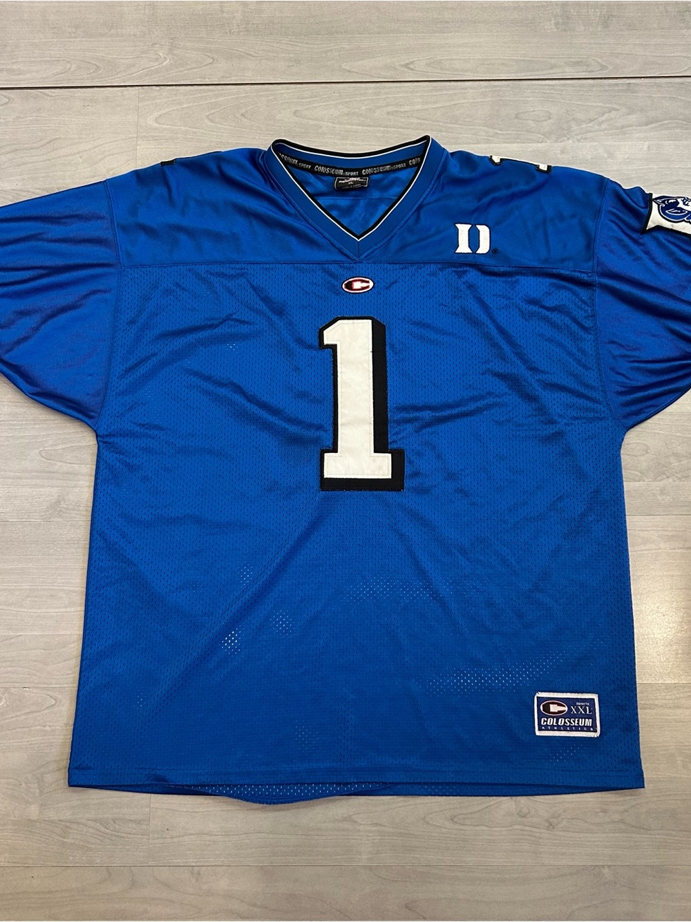 Colosseum Duke Blue Devils #1 Football Jersey Blue Mens XL Sewn NCAA